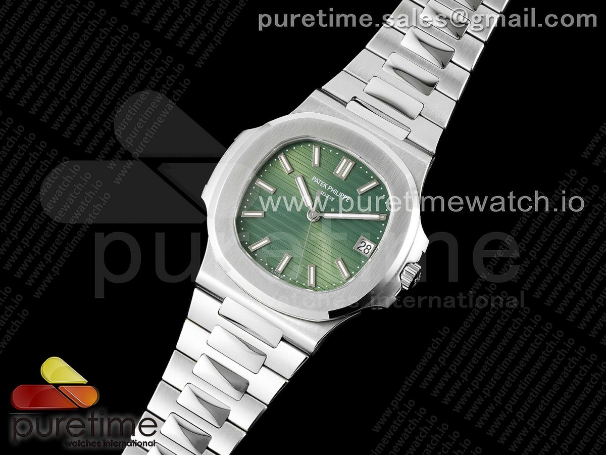 PP공장 V4 파텍필립 노틸러스 5711/A 스틸 그린다이얼 324CS Nautilus 5711/1A PPF 1:1 Best Edition Green Textured Dial on SS Bracelet 324CS V4 PPF공장