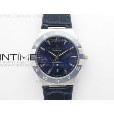 TW공장 오메가 컨스텔레이션 스틸 블루다이얼 거미스트랩 Constellation 131.33.41.21.03.001 SS TW Best Edition Blue Dial On Blaue Gummy Strap A8500