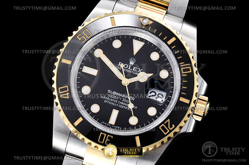 EW공장 롤렉스 서브마리너 40 흑콤 옐로우골드콤비 A3135무브먼트 Submariner 116613LN 904L YG/SS Blk EWF A3135