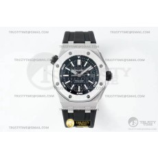 SF공장 오데마피게 로얄오크오프쇼어 다이버 15710 스틸 블랙다이얼 러버스트랩 Royal Oak Offshore Diver 15710 SS/RU Black SF A3120