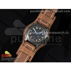 HW공장 파네라이 PAM779 PVD블랙케이스 블랙다이얼 가죽분트스트랩 PAM779 Luminor California PVD HWF 1:1 Best Edition on Brown Leather Strap A6497