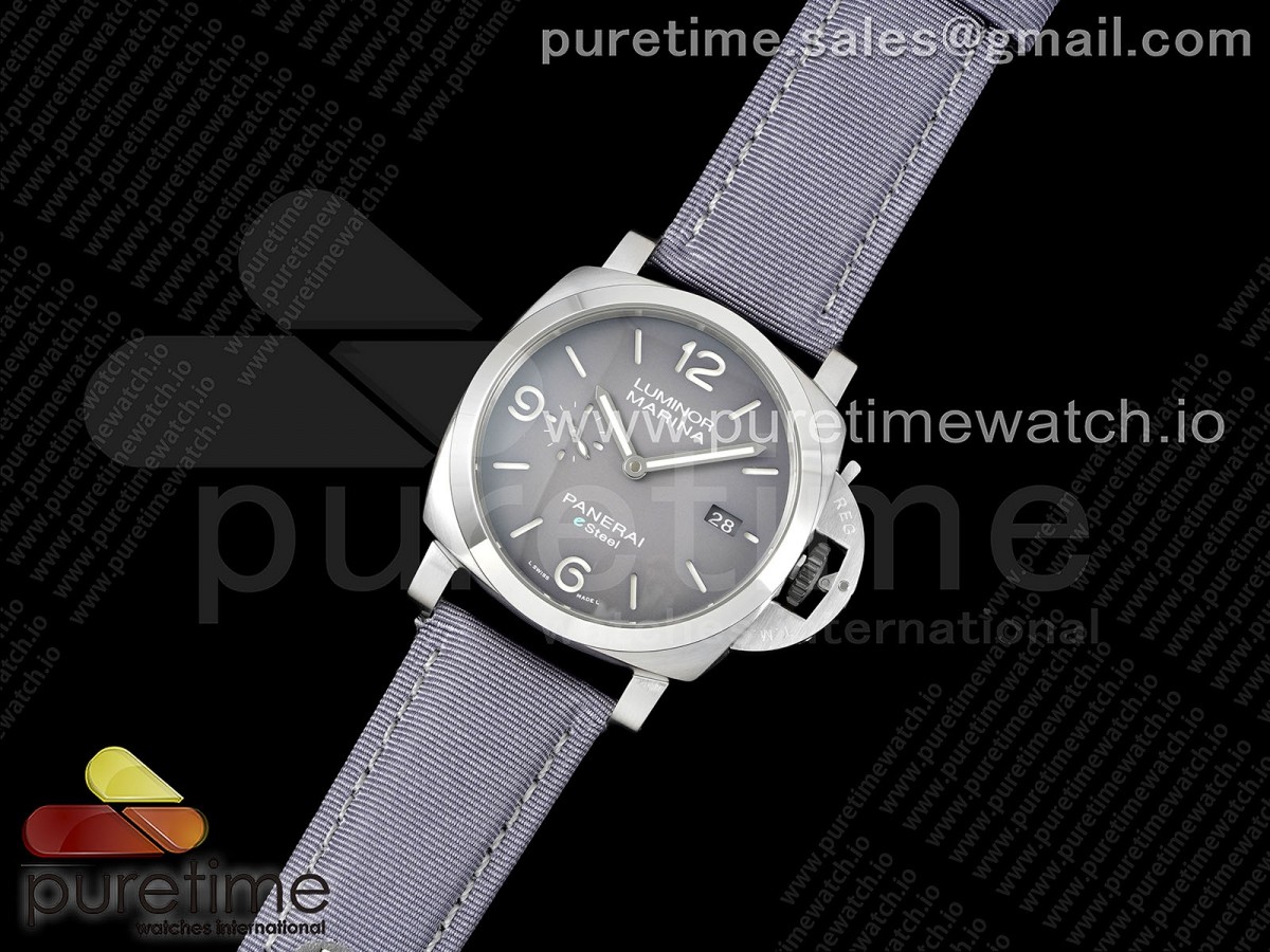 TTF공장 파네라이 PAM1358 스틸 그레이다이얼 그레이나일론스트랩 PAM1358 W TTF 1:1 Best Edition on Gray Nylon Strap P9010