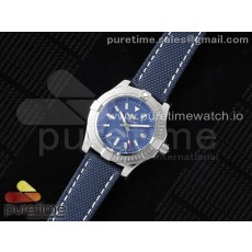 TF공장 브라이틀링 어벤져 43 스틸 블루다이얼 나일론스트랩 Avenger Automatic 43mm SS TF 1:1 Best Edition Blue Dial on Blue Nylon Strap A2824