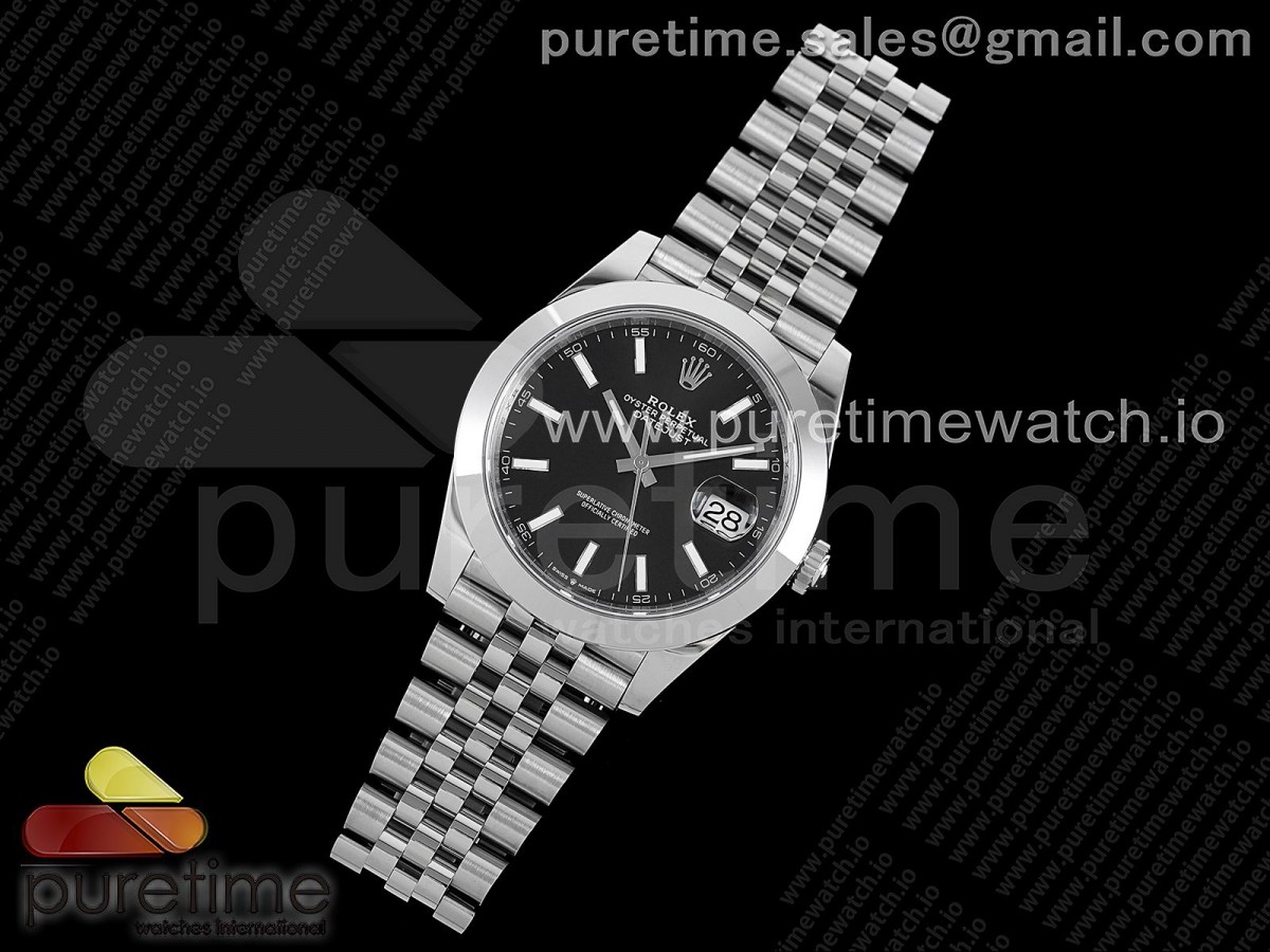 VS공장 롤렉스 데이저스트 41 스틸 블랙다이얼 돔베젤 쥬빌레브레이슬릿 DateJust 41 126330 904L SS VSF 1:1 Best Edition Black Dial on Jubilee Bracelet VS3235