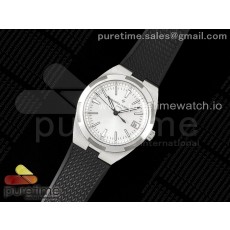 ZF공장 바쉐론콘스탄틴 오버시즈 4500V 스틸 화이트다이얼 러버스트랩 Overseas 4500V SS ZF 1:1 Best Edition Silver Dial on Black Rubber Strap A5100