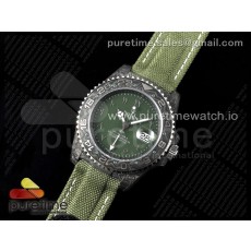 DIW공장 롤렉스 GMT마스터 커스텀 카본케이스 그린아라빅다이얼 나일론스트랩 GMT Carbon DIWF Best Edition Green Arabic Dial on Green Nylon Strap SA3186 CHS