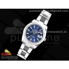 NTF공장 롤렉스 데이저스트 41 스틸 블루다이얼 플루티드베젤 오이스터브레이슬릿 DateJust 41 126334 NTF 1:1 Best Edition 904L Steel Blue Stick Dial on Oyster Bracelet VR3235