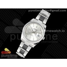 NTF공장 롤렉스 데이저스트 41 스틸 실버다이얼 플루티드베젤 오이스터브레이슬릿 DateJust 41 126334 NTF 1:1 Best Edition 904L Steel Silver Stick Dial on Oyster Bracelet VR3235