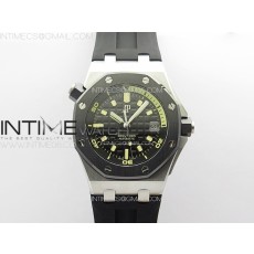 ZF공장 오데마피게 로얄오크 오프쇼어 다이버 15720 블랙다이얼 러버스트랩 Royal Oak Offshore Diver 15720 Ceramic Bezel ZF 1:1 Best Edition Black Dial on Black Rubber Strap A4308