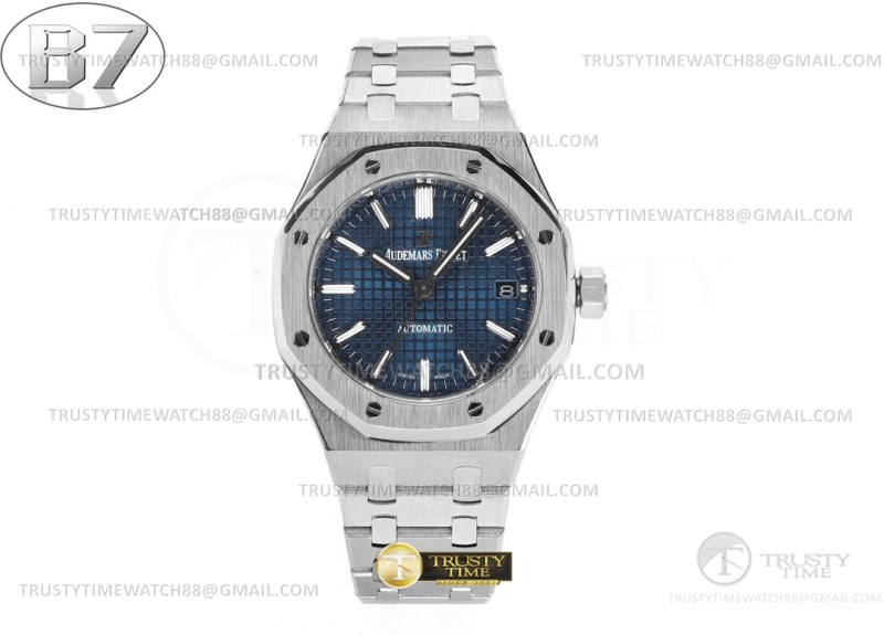 B7공장 오데마피게 로얄오크 15550 스틸 블루다이얼 브레이슬릿 Royal Oak 37mm 15550 SS/SS Blue B7F MY9015