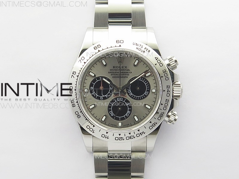 Noob공장 롤렉스 스틸 데이토나 그레이다이얼 브레이슬릿 눕 Daytona 116509 904L Noob 1:1 Best Edition Gray Dial on 904L SS Bracelet SA4130