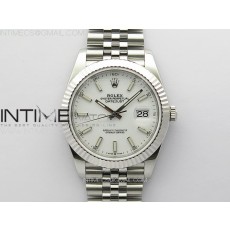 VS공장 롤렉스 데이저스트 41 스틸 화이트다이얼 플루티드베젤 쥬빌레브레이슬릿 DateJust 41 126334 904L SS VSF 1:1 Best Edition White Dial on Jubilee Bracelet VS3235