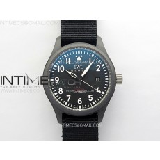 ZF공장 IWC 탑건 블랙세라믹케이스 블랙다이얼 블랙나일론스트랩 Pilot’s Watch Top Gun Black Ceramic IW326901 ZF 1:1 Best Edition on Black Nylon Strap A32111