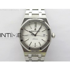 IP공장 오데마피게 로얄오크 15450 스틸 실버다이얼 브레이슬릿 Royal Oak 37mm 15450 SS IPF 1:1 Best Edition Silver Dial on SS Bracelet SA3120 Super Clone