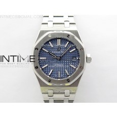 IP공장 오데마피게 로얄오크 15450 스틸 블루다이얼 브레이슬릿 Royal Oak 37mm 15450 SS IPF 1:1 Best Edition Blue Dial on SS Bracelet SA3120 Super Clone