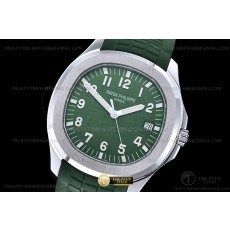 3K공장 파텍필립 아쿠아넛 5168 스틸 그린다이얼 러버스트랩 Aquanaut Ref.5168 SS/RU Green/Num 3KF V3 Asia 330