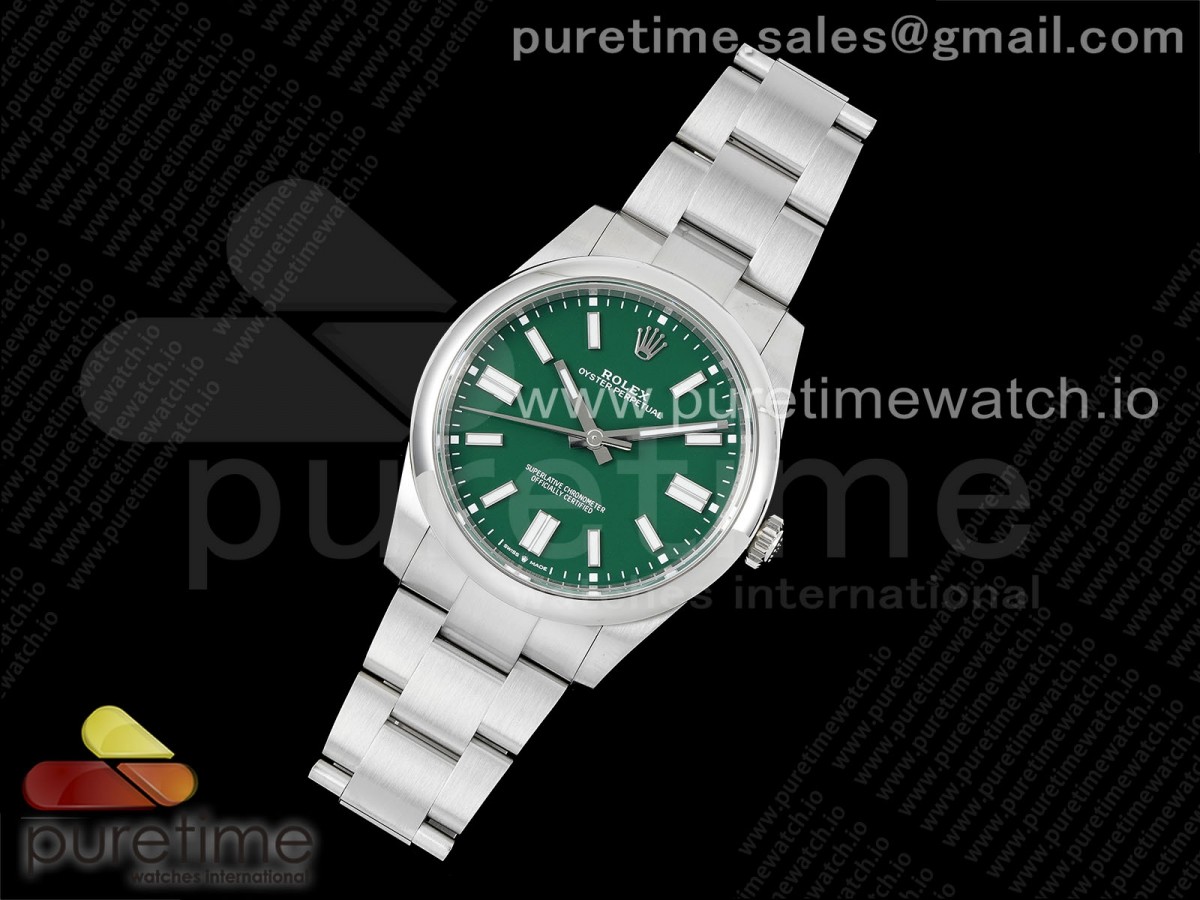 VS공장 롤렉스 오이스터퍼페츄얼 41 그린다이얼 브레이슬릿 Oyster Perpetual 124300 41mm VSF 1:1 Best Edition 904L Steel Green Dial VS3235