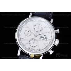 TW공장 IWC 포르토피노 크로노 스틸 화이트다이얼 가죽스트랩 Portofino Chrono IW3910 SS/LE Wht/SS Stk TWF A7750