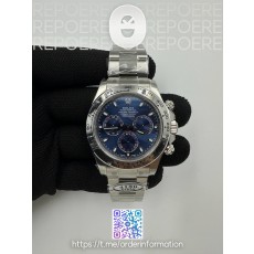 Clean롤렉스 스틸 데이토나 블루레이싱다이얼 브레이슬릿 클린공장 Daytona 116509 Clean 1:1 Best Edition Blue Stick Dial on SS Bracelet SA4130 V2