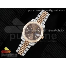 VS공장 롤렉스 데이저스트 41 로즈골드콤비 브라운다이얼 쥬빌레브레이슬릿 DateJust 41 126331 904L SS VSF 1:1 Best Edition Brown Dial on Jubilee Bracelet VS3235