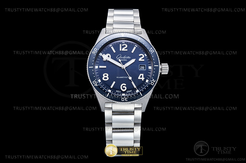 RXW공장 글라슈테오리지널 씨큐 39mm 블루다이얼 브레이슬릿 Spezialist SeaQ 39mm SS/SS Blue RXW SW200