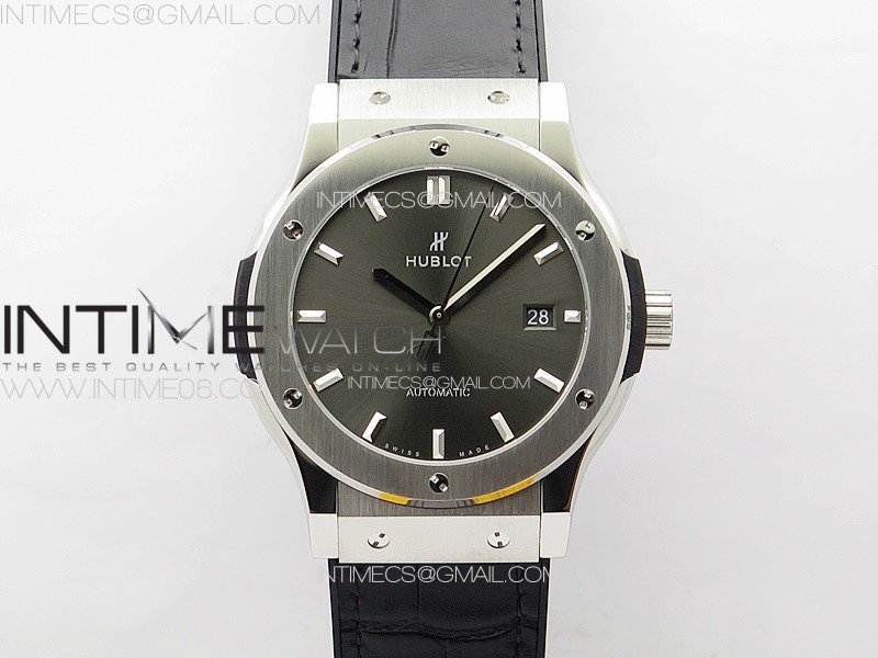 APS공장 위블로 클래식퓨전 42mm 그레이다이얼 거미스트랩 Classic Fusion 42mm SS APSF 1:1 Best Edition Gray Dial On Gummy Strap A2892