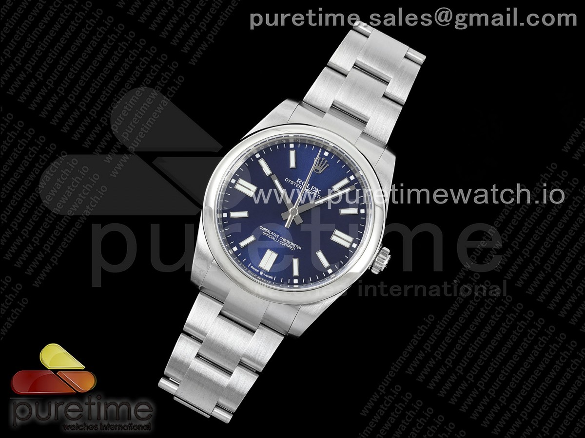 AP공장 롤렉스 오이스터퍼페츄얼 41 블루다이얼 브레이슬릿 Oyster Perpetual 124300 41mm APF 1:1 Best Edition 904L Steel Blue Dial VR3230