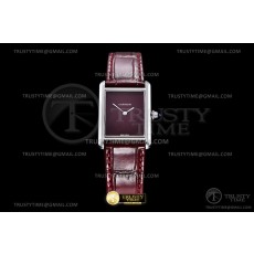 DR공장 까르띠에 탱크 머스트 라지 레드다이얼 악어스트랩 Cartier Tank Must SS/LE Red DRF Swiss Qtz