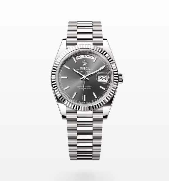 VS공장 롤렉스 데이데이트 40 스틸 그레이다이얼 프레지던트브레이슬릿 DayDate 40mm Flt SS/SS Grey/Stk VSF VS3255