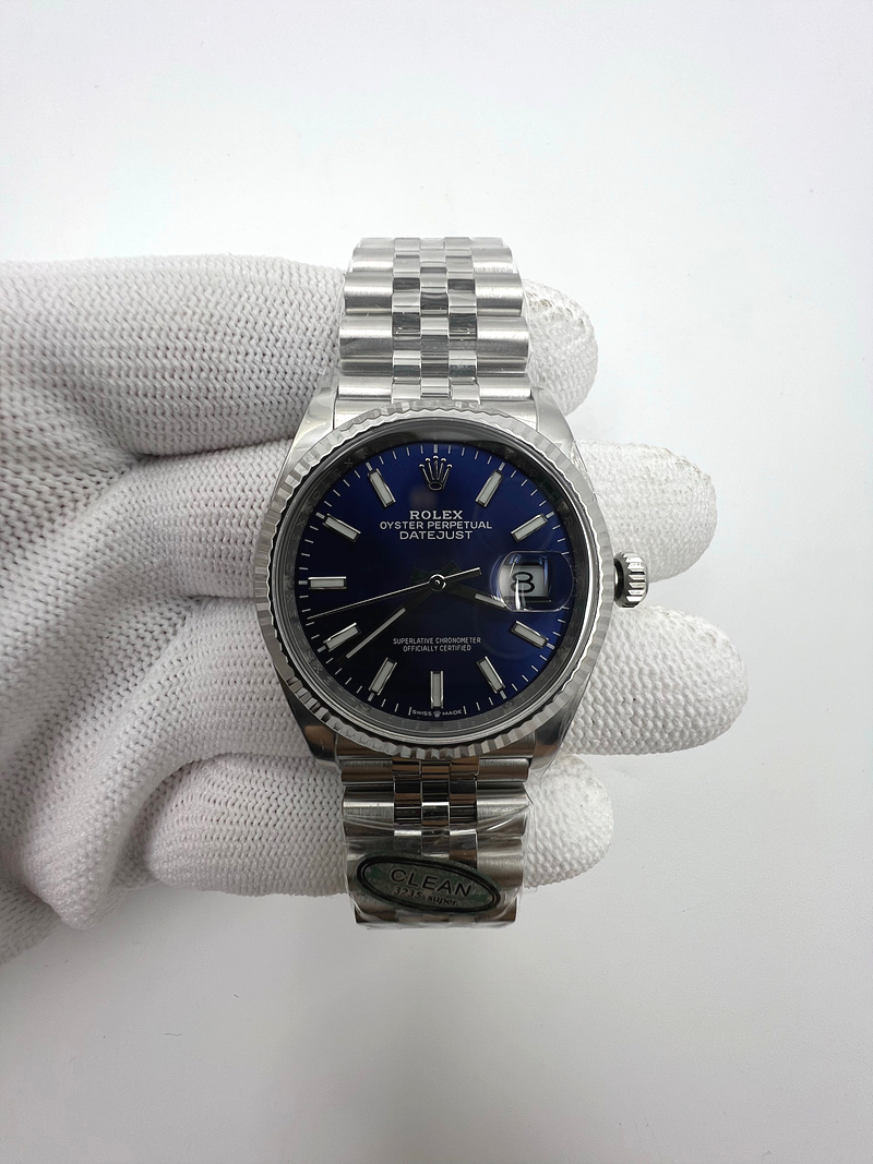 국내배송!! Clean공장 롤렉스 데이저스트 36 스틸 블루다이얼 플루티드베젤 쥬빌레브레이슬릿 (고유번호 CC3)
