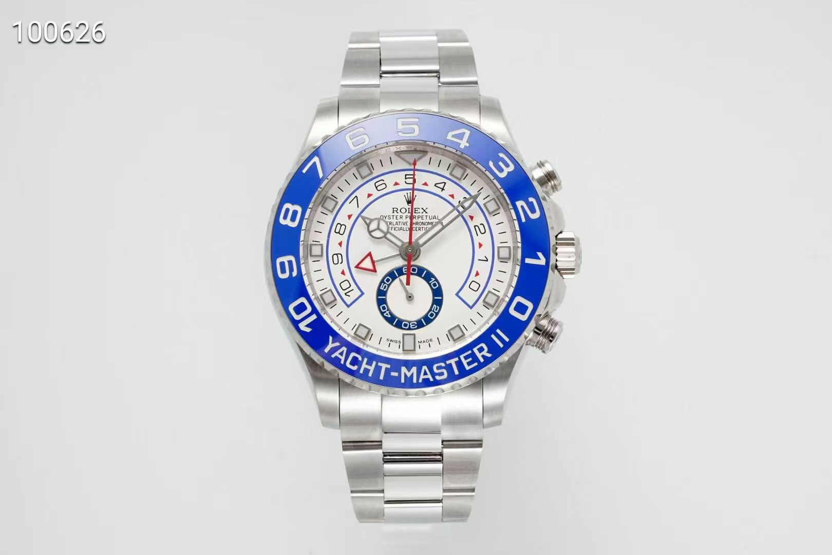 KF공장 롤렉스 요트마스터2 스틸 화이트다이얼 브레이슬릿 YachtMaster II 116689 SS KF 1:1 Best Edition Blue Ceramic Bezel White Dial on SS Bracelet A7750