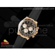 CLEAN공장 롤렉스 데이토나 로즈골드금통 블랙다이얼 로즈골드서브다이얼 러버스트랩 텅스텐