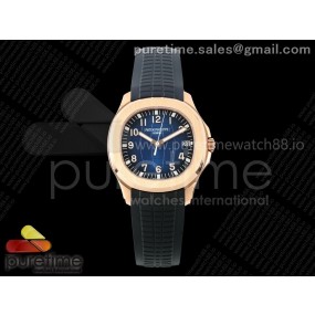DD공장 파텍필립 아쿠아넛 5167 로즈골드금통 블루다이얼 블랙러버스트랩 텅스텐 Aquanaut 5167 RG DDF 1:1 Best Edition Blue Dial on Blue Rubber Strap DD330 Super Clone (Weighted)