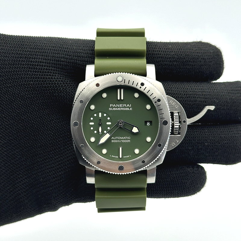 해외빠른출고!! VS공장 파네라이 PAM1055 그린다이얼 그린러버스트랩 (고유번호 VS46)