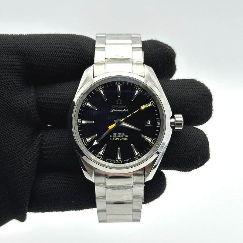 해외빠른출고!! VS공장 오메가 아쿠아테라 150M 가우스 꿀벌 블랙다이얼 브레이슬릿랩 (고유번호 VS48)