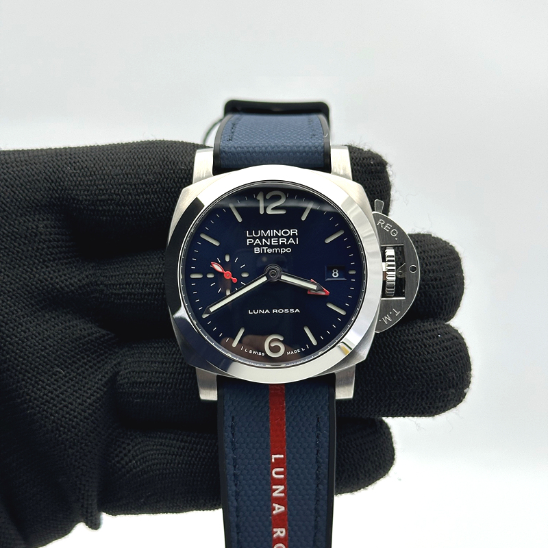 해외빠른출고!! VS공장 파네라이 PAM1404 블루다이얼 블루러버스트랩 (고유번호 VS117)